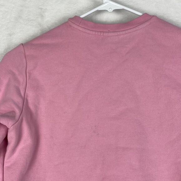 Guess Unicorn Sweater Girls Medium Pink Crewneck Pullover Sequin Casual - Picture 7 of 10